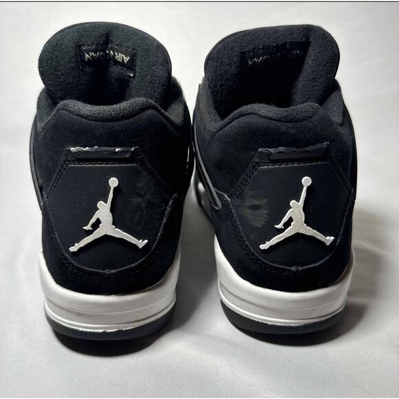 Size 6 - Nike Air Jordan 4 Retro GS White Thunder Men's Shoes - Picture 6 of 10